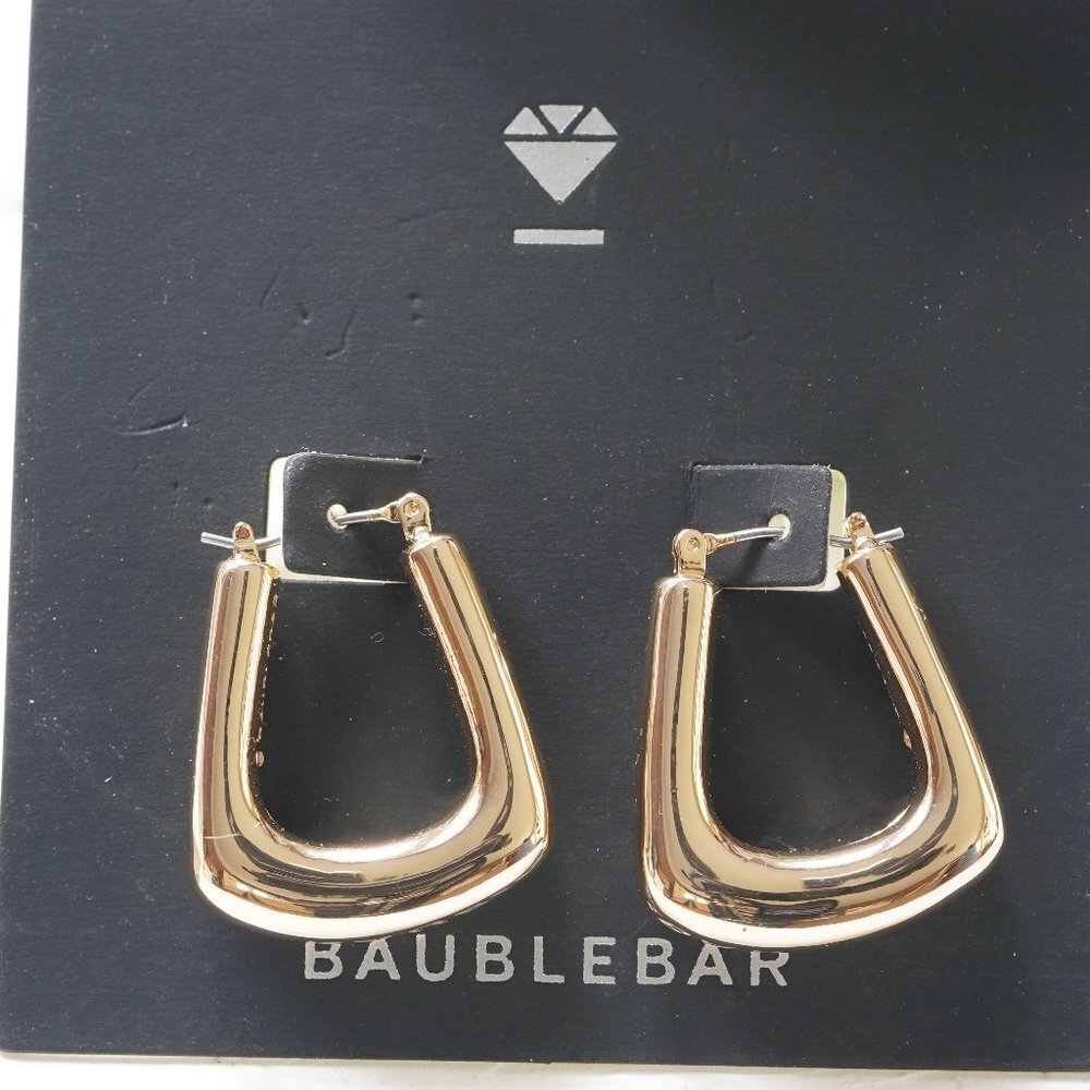 4/$25 Anthropologie BaubleBar Gold Hoop Earrings